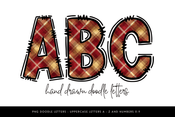 Download Red and Gold Plaid Alphabet PNG Letters - Premium Resources