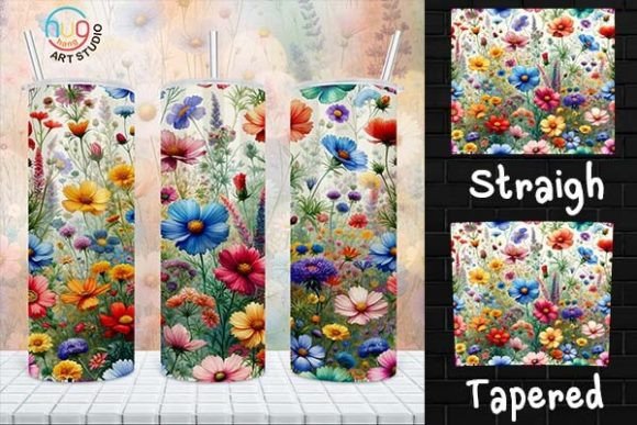 Download Wildflower Skinny Tumbler, Spring Flower - Premium Bundle