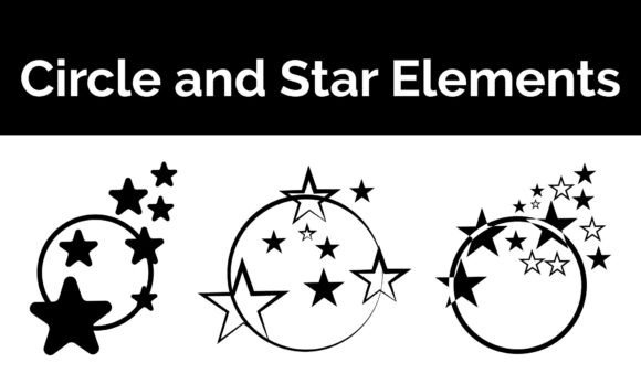 Download Circle and Star Elements Decorative - Star Collection