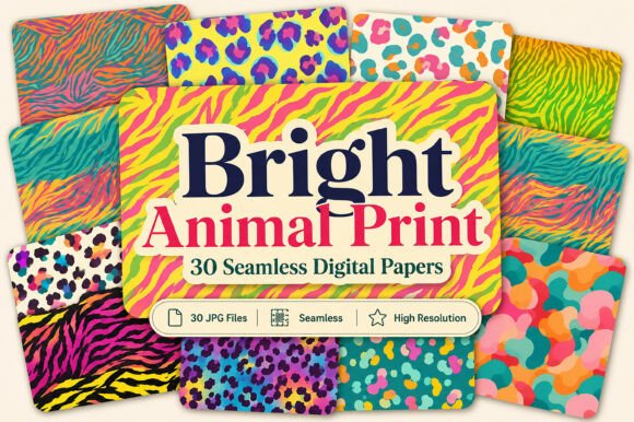 Download Bright Animal Print Seamless Bundle - Seamless bundle Collection